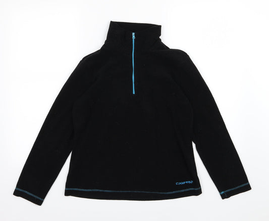 Campri Womens Black  Fleece Jacket  Size 10