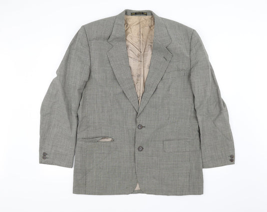 Burton Mens Beige Check  Jacket Blazer Size 42