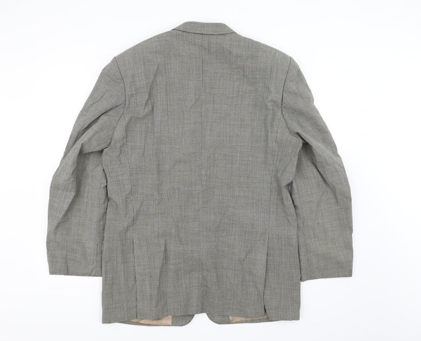 Burton Mens Beige Check  Jacket Blazer Size 42