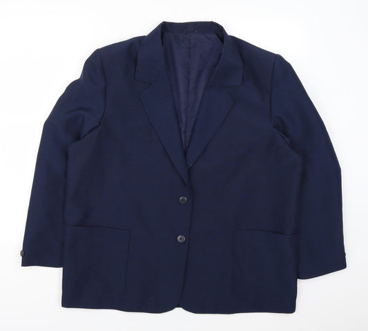 Definitions Collection Womens Blue   Jacket Suit Jacket Size 20