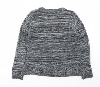 Back view of Therapy women’s grey jumper, size M