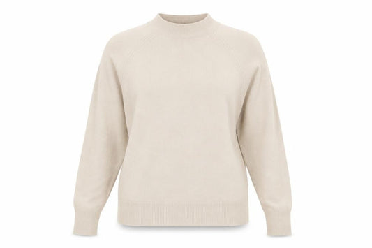 Front view of Berkertex women’s ivory knit jumper, size UK 10
