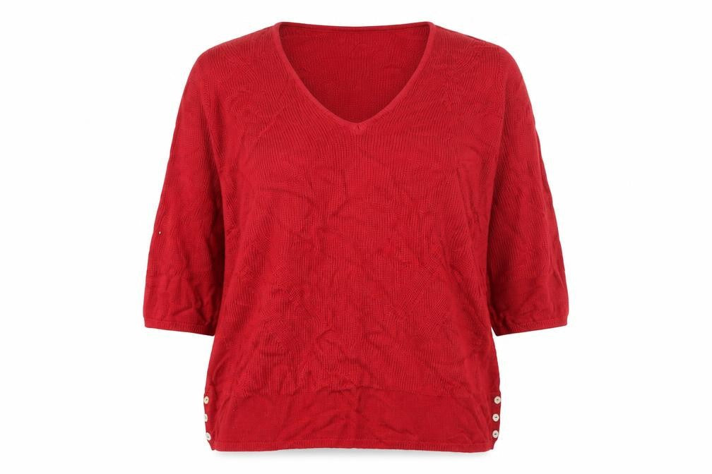 Per Una Womens Red  Knit Pullover Jumper Size 14