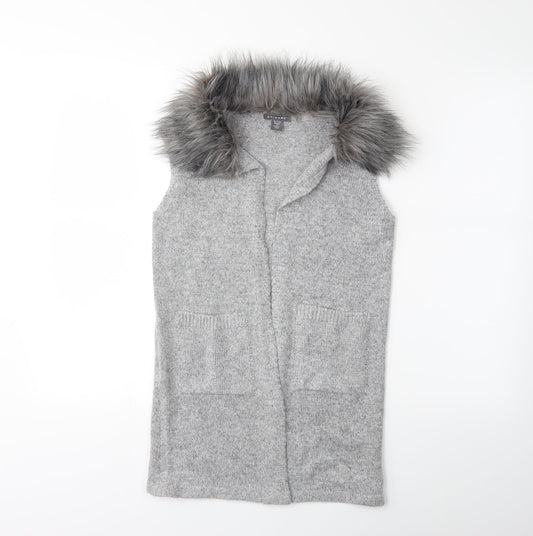 Primark Girls Grey  Knit Jacket Coatigan Size 10 Years