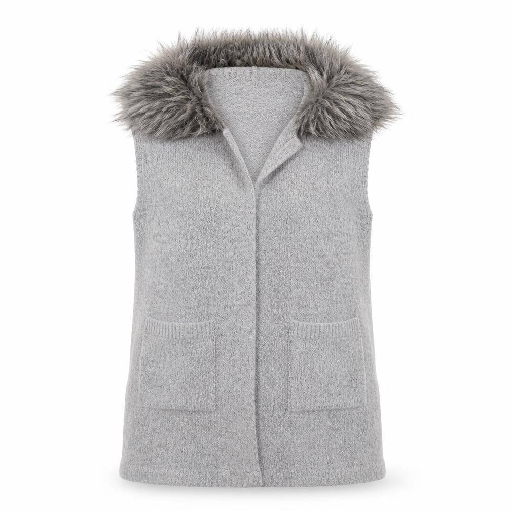 Primark Girls Grey  Knit Jacket Coatigan Size 10 Years