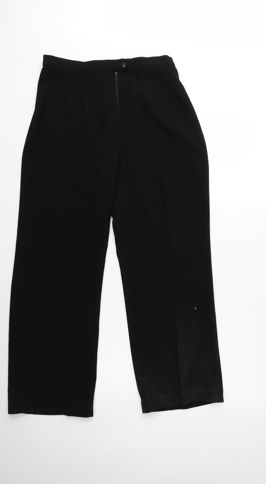 Gold Womens Black   Trousers  Size 30 in L27 in