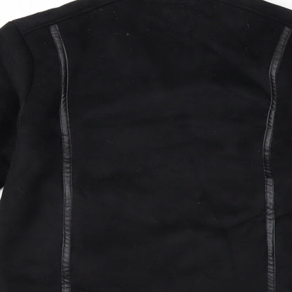 Brand and care label for Style Collection women’s black jacket coat, size UK 12