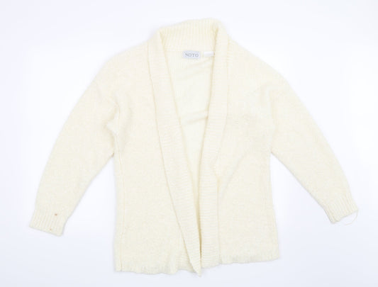 Noto Womens Beige   Cardigan Jumper Size M