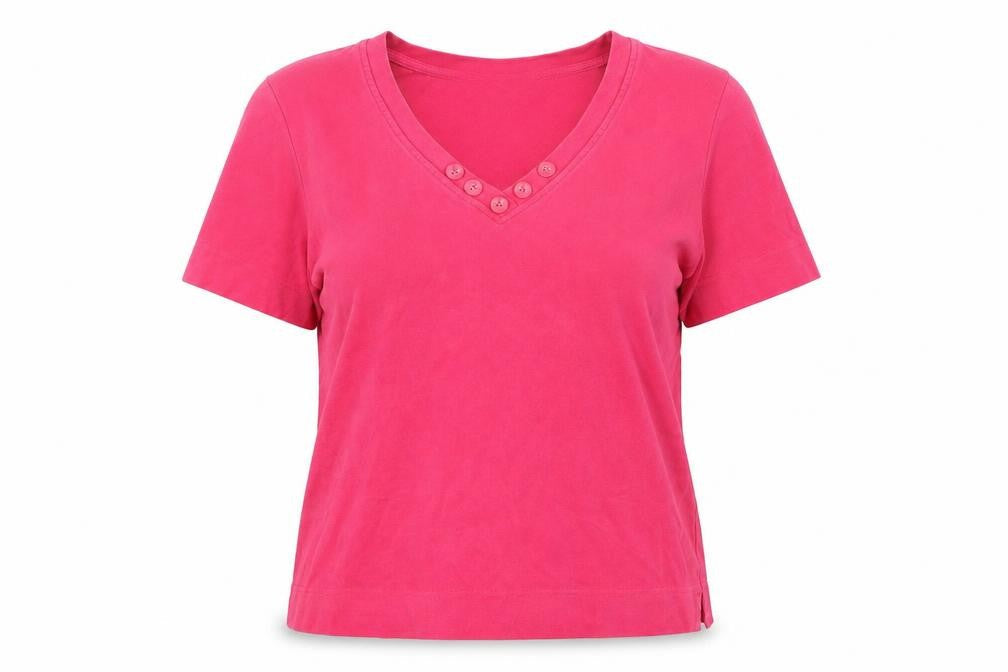 Country Casuals Womens Pink Basic T-Shirt Size M