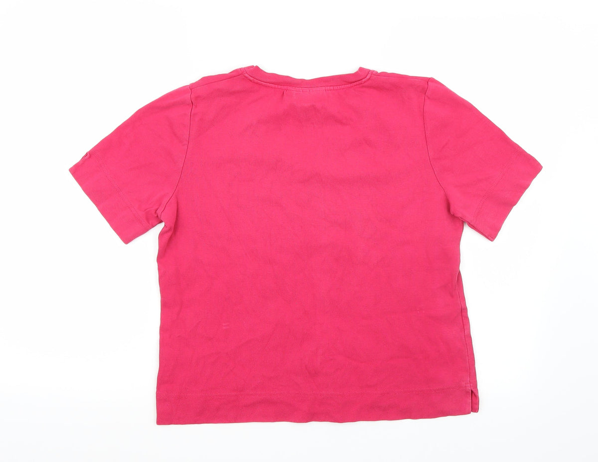 Country Casuals Womens Pink Basic T-Shirt Size M
