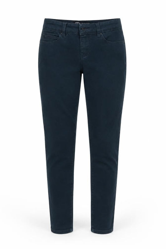 Front view of New Look women’s blue skinny jeans, size UK 8, 30-inch leg