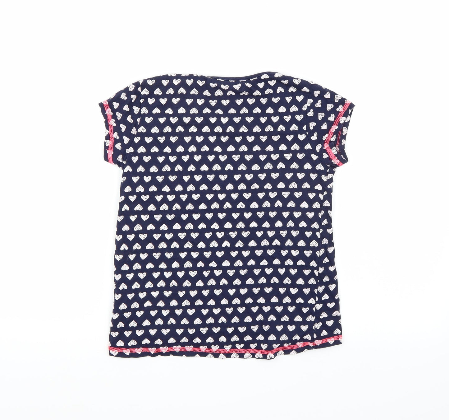 Nutmeg Girls Blue  Rayon Basic T-Shirt Size 8-9 Years