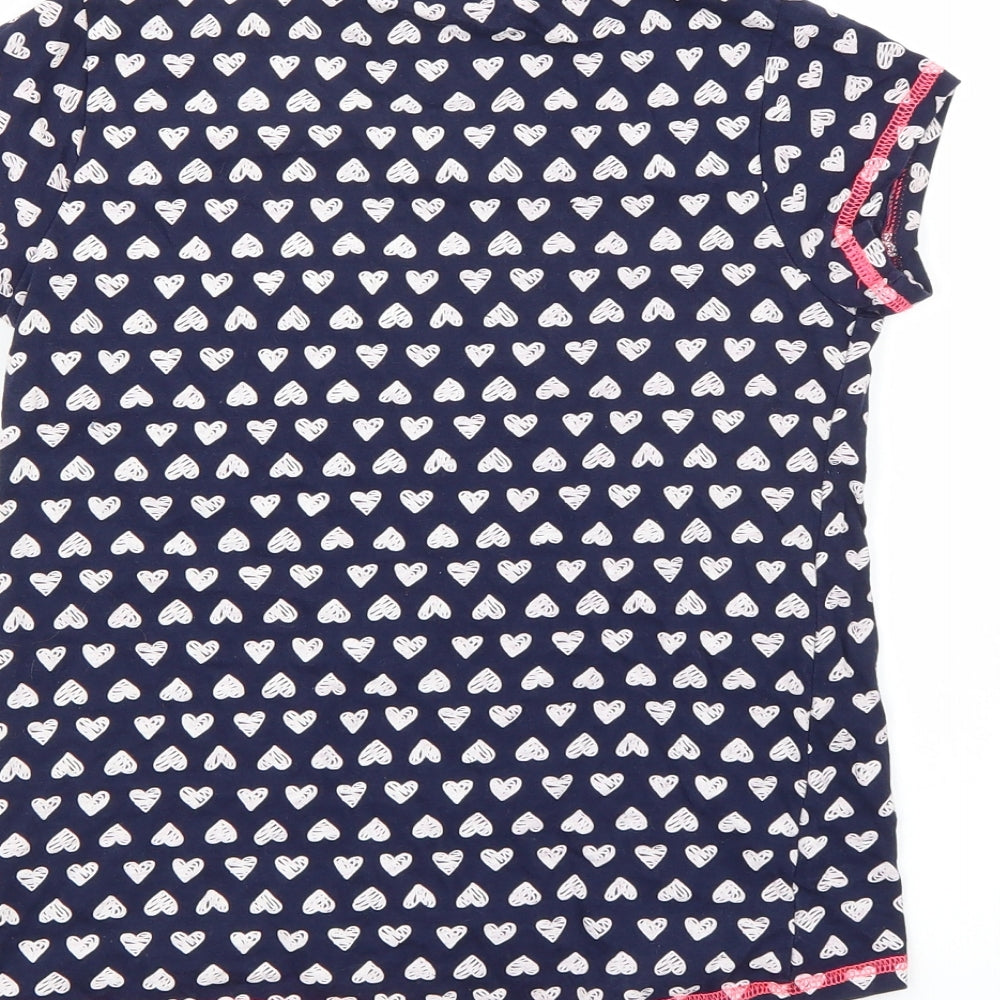 Nutmeg Girls Blue  Rayon Basic T-Shirt Size 8-9 Years