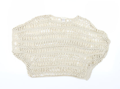 Additional front view of Sans Souci women’s beige jumper, size M