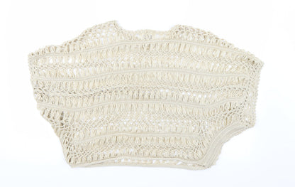 Back view of Sans Souci women’s beige jumper, size M