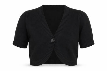Front view of Damart women’s black jumper, size UK 12