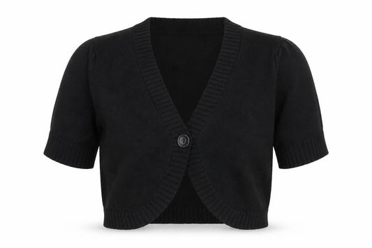 Front view of Damart women’s black jumper, size UK 12