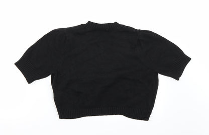 Back view of Damart women’s black jumper, size UK 12
