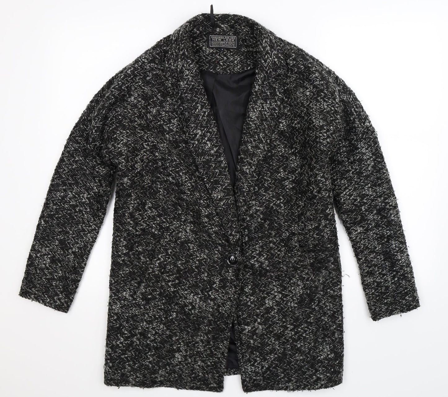 New Look Womens Grey   Jacket Blazer Size 8