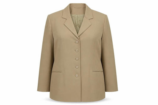 Classics Womens Beige   Jacket Suit Jacket Size 20