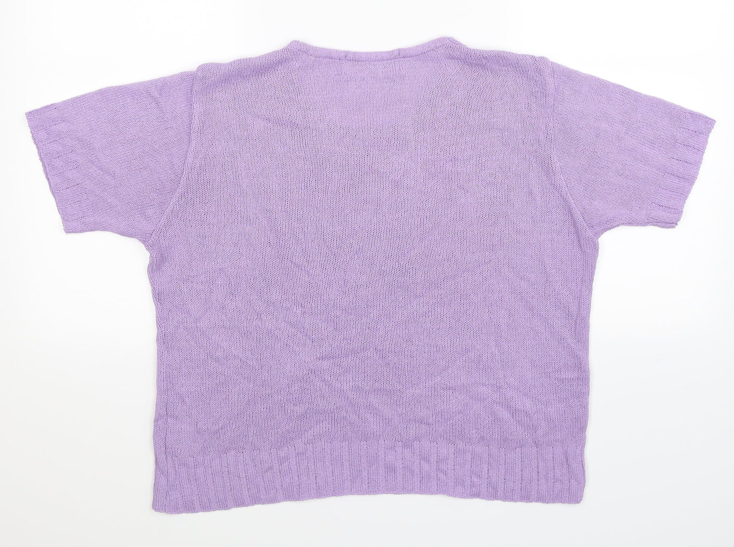 Berkertex Womens Purple  Knit Pullover Jumper Size 16