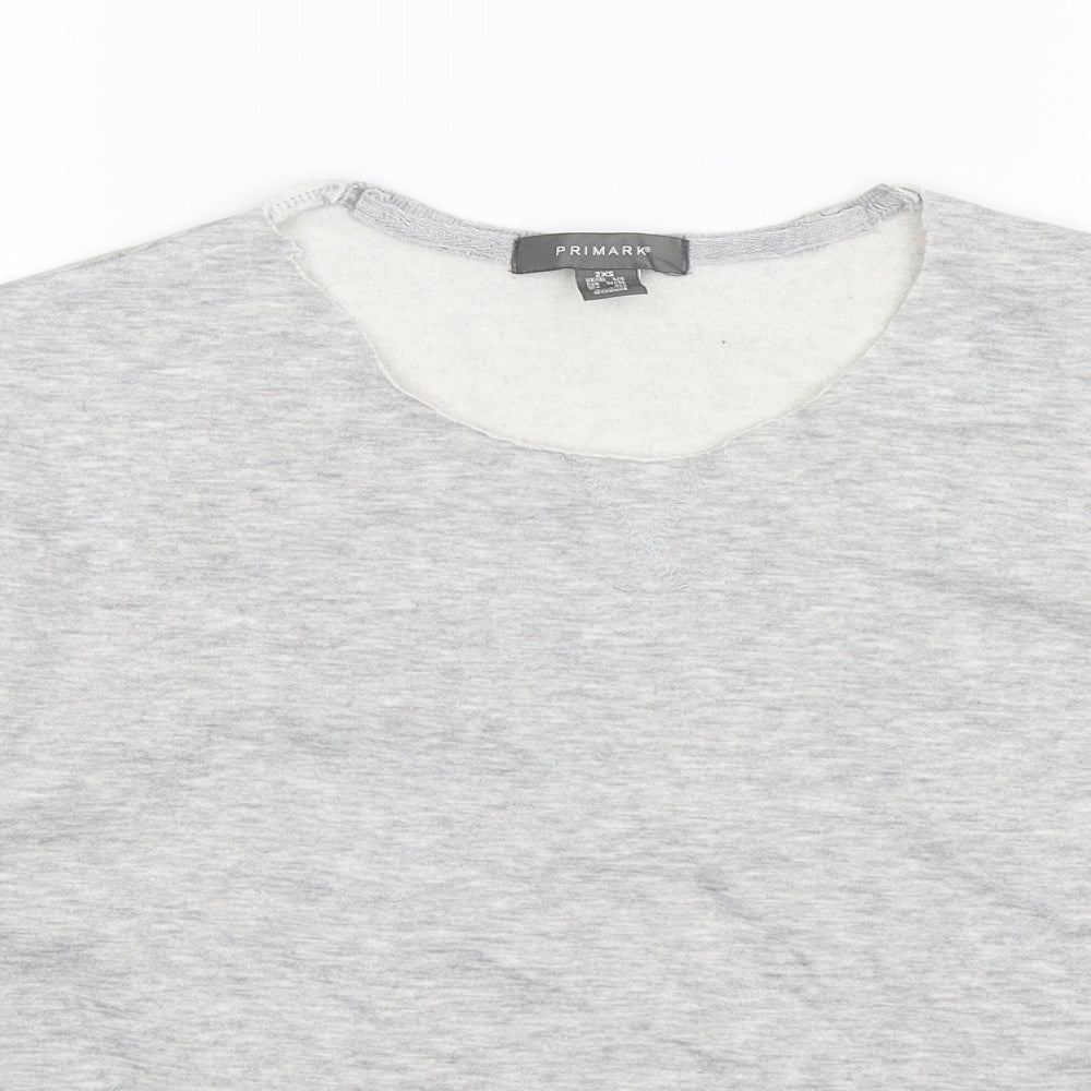 Primark Womens Grey   Pullover Sweatshirt Size 6  - Oversized