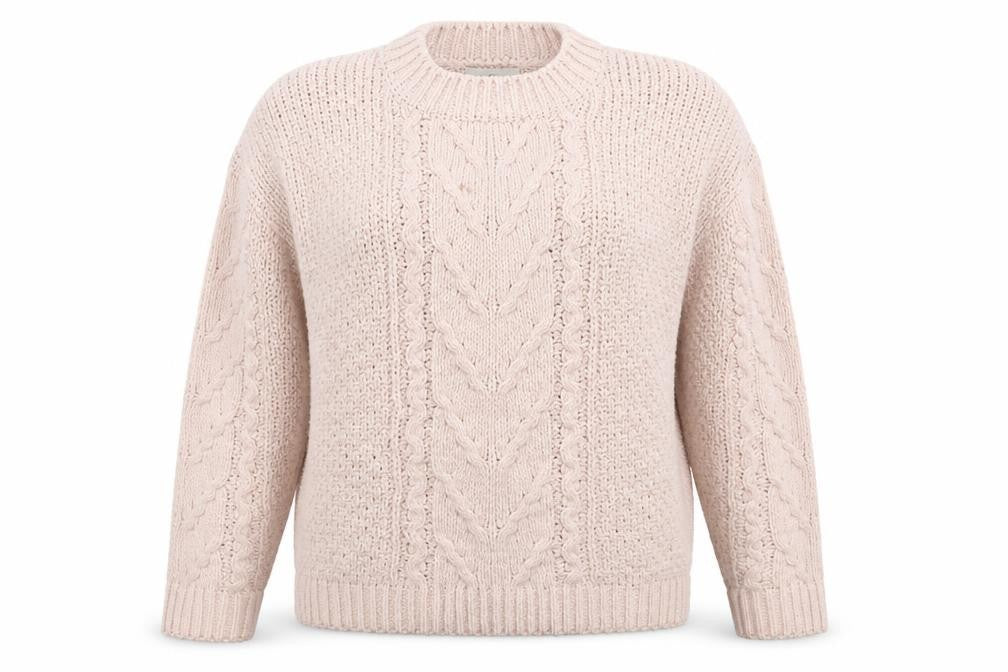 Papaya Womens Beige  Knit Pullover Jumper Size S  - Oversized