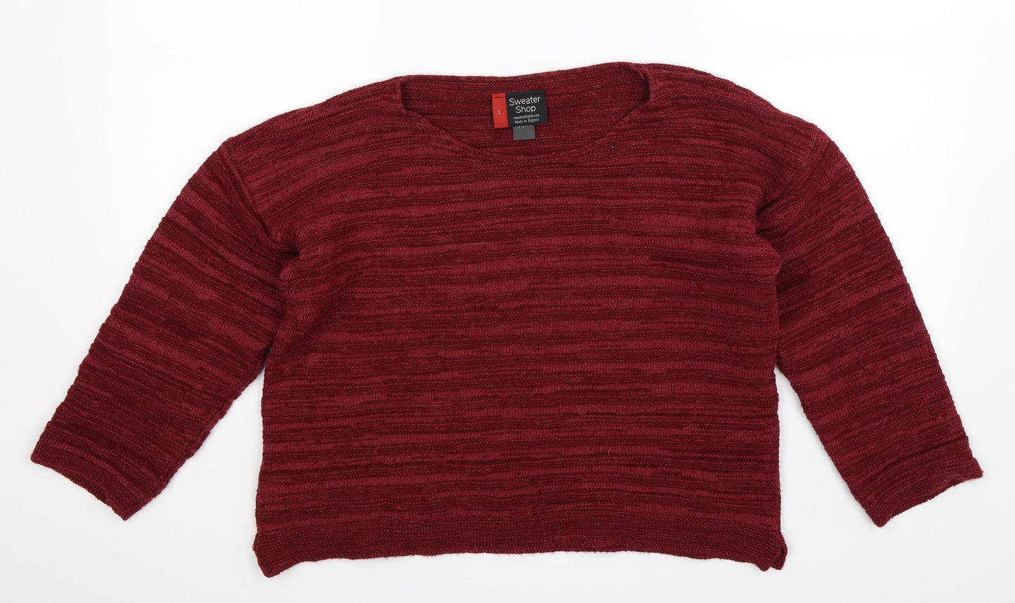 Sweater Shop Womens Brown  Knit Pullover Jumper Size L