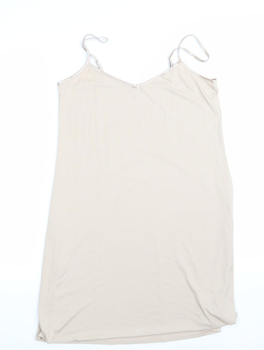 Marks and Spencer Womens Beige Solid  Chemise One Piece Size 10