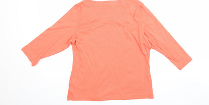 Back view of Marks & Spencer women’s orange, size UK 16