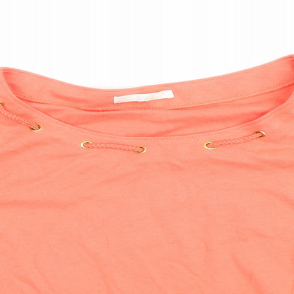 Close-up detail of Marks & Spencer women’s orange, size UK 16