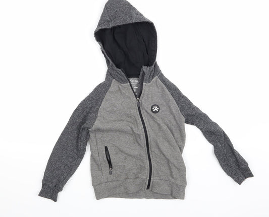 Nutmeg Boys Grey   Full Zip Hoodie Size 5-6 Years