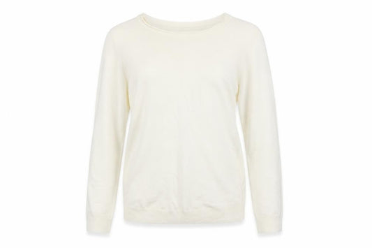 Front view of Atmosphere women’s beige jumper, size UK 14