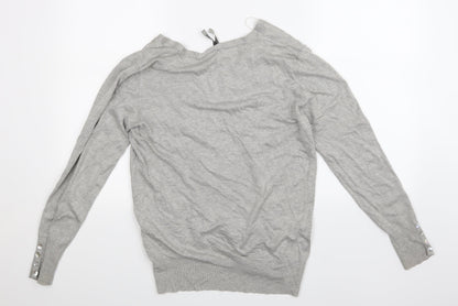 Back view of intution women’s grey jumper, size UK 14