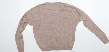 Back view of Gap women’s beige jumper, size UK 14