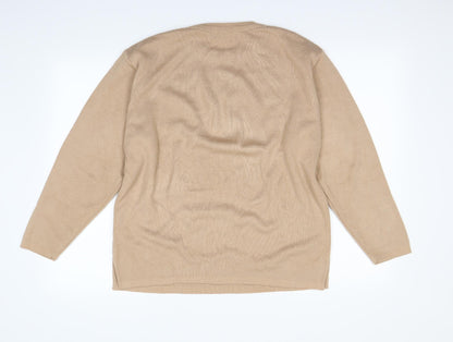 Back view of Klassique women’s beige jumper, size L
