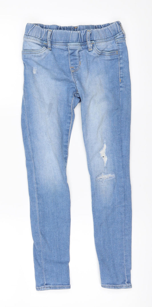 Preworn Womens Blue   Straight Jeans Size 8 L22 in