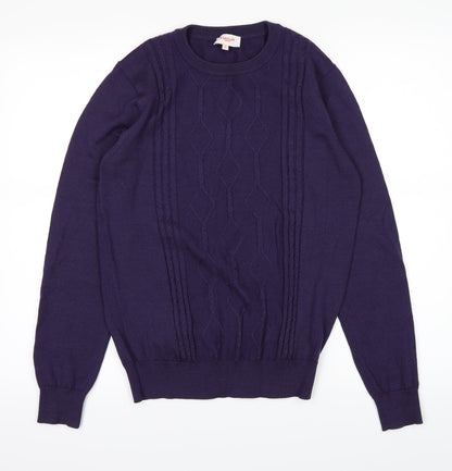 Front view of kanzler women’s purple jumper, size S