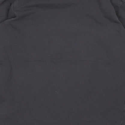 Brand and care label for boys’ dept boys grey basic t-shirt, size S