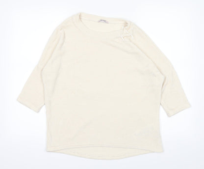 Front view of ORSAY women’s white jumper, size M