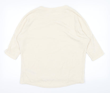 Back view of ORSAY women’s white jumper, size M