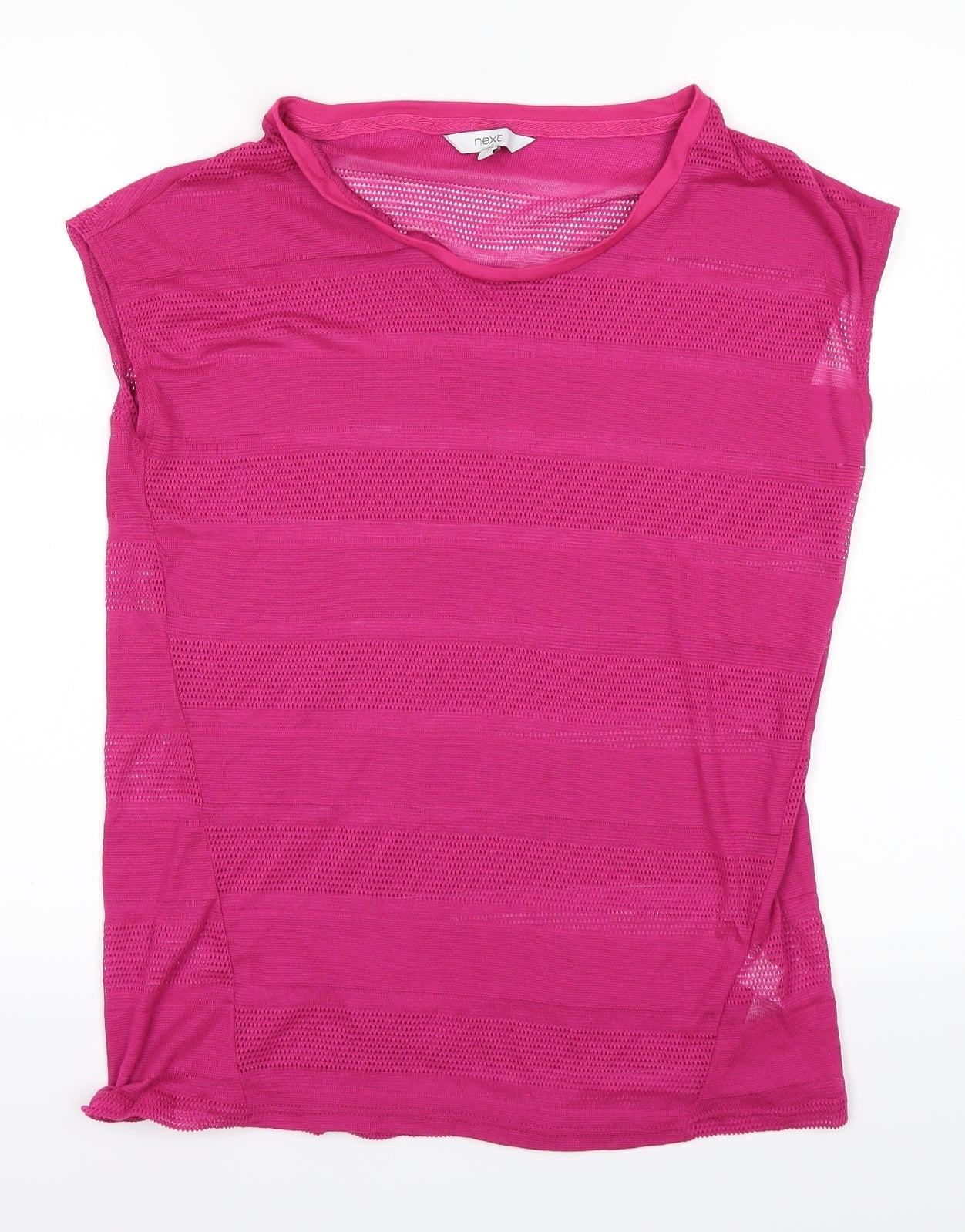 NEXT Womens Pink   Tunic Tank Size 8  - See Through