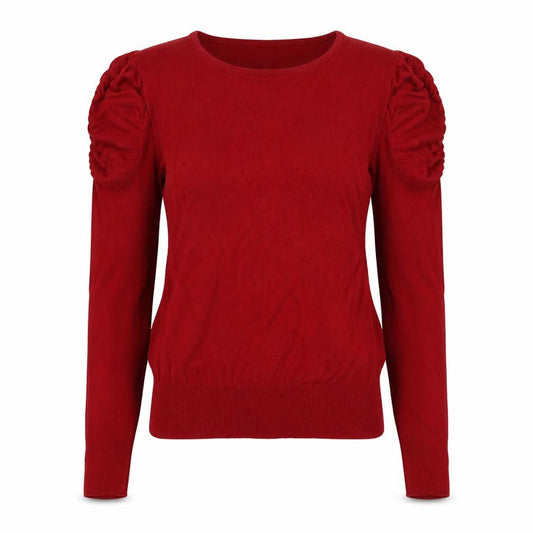 Front view of Mexx women’s red knit jumper, size M
