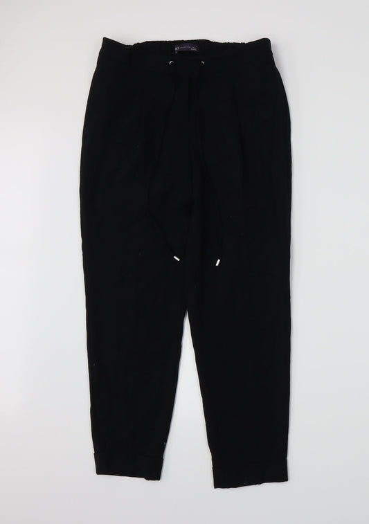 Marks and Spencer Womens Black   Trousers  Size 8 L24 in