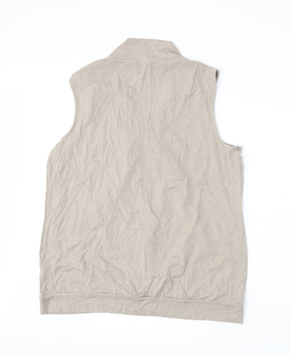 Back view of Marks & Spencer women’s beige basic tank, size UK 18