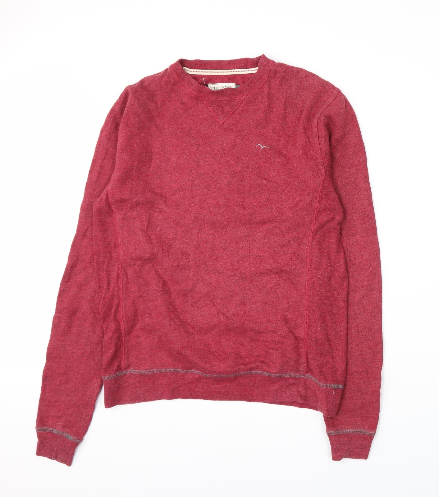 The Ryde Clothing Mens Red  Jersey Pullover Sweatshirt Size S
