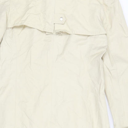 Brand and care label for jonh lewis women’s beige overcoat coat, size UK 12