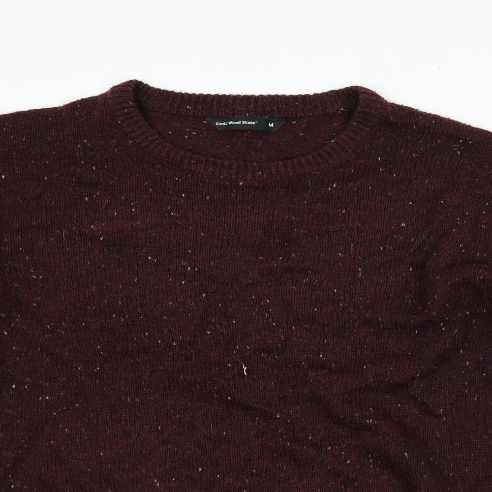 Cedar Wood State Mens Purple   Pullover Jumper Size M