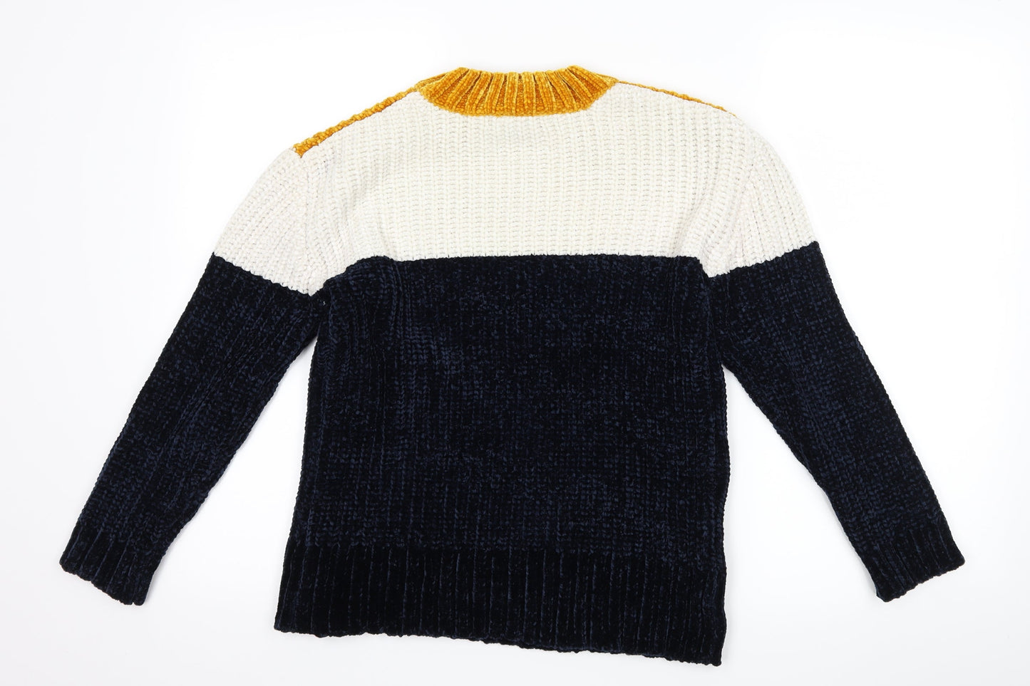 Primark Womens Blue Striped  Pullover Jumper Size 2XS