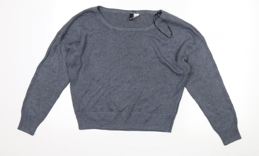 H&M Womens Blue   Pullover Jumper Size M